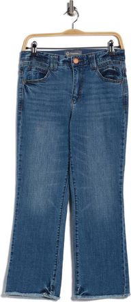 Democracy Crop Flare Jeans in Mid Blue Artisanal at Nordstrom Rack, Size 16P