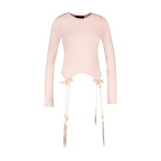 Simone Rocha Bow Tail Easy T-Shirt - Pink