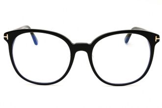 Tom Ford FT5671FB Round Frame Eyeglasses - Black