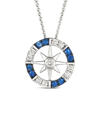 Le Vian Nautical Collection 14K 0.40 Ct. Tw. Diamond & Sapphire Pendant