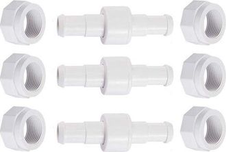 OEM Juego De 3 Mangueras Giratorias, 20 Mm De Di&aacute;metro, Con Tuerca De 15 Mm, Para Zodiac Polaris 280, 380 Y 180. Repuestos
