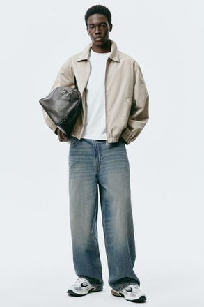 H&M Super Baggy Jeans in Denim Blue at Nordstrom, Size 36 X 32