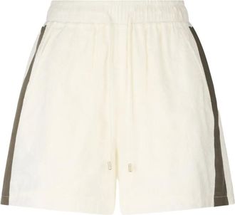 Liu Jo embroidered shorts - women - Cotton/Cotton - L - White