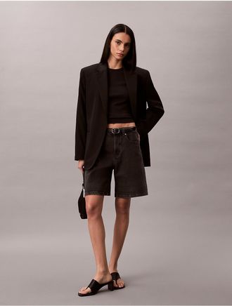 Calvin Klein Jeans Calvin Klein Womens Denim A-Line Shorts - Black - 25