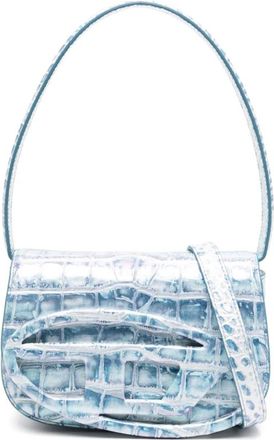 Diesel Hemelsblauwe Tas met Omgeslagen Bovenkant - Dames - Handtassen - Blauw - ONE Size - Tassen