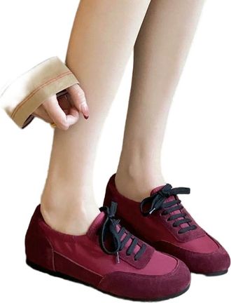 Generic NYSBH Womens Sneakers Flat-Soled Comfortable Women Large-Size Casual Female Shoes Brown