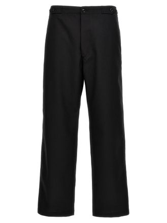 Cellar Door Black Straight Flat Front Pants