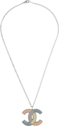 Chanel Collana a catena con pendente CC 2005 - Argento