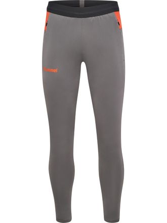 Hummel Trainingshose HUMMEL HMLBLAZE PRO TRAINING PANTS, Damen, Gr. L, N-Gr, grau (steel gray), Obermaterial: 90% Polyester, 10% Elasthan, Hosen Trainingshos