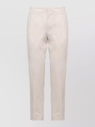 Dondup straight cotton trousers rear and side pockets