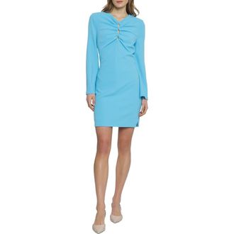 Donna Morgan Kyhle Cutout Long Sleeve Dress in Splish Splash at Nordstrom Rack, Size 10