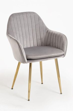 Regalos Miguel Sillas Comedor - Silla Chic Golden - Gris Claro