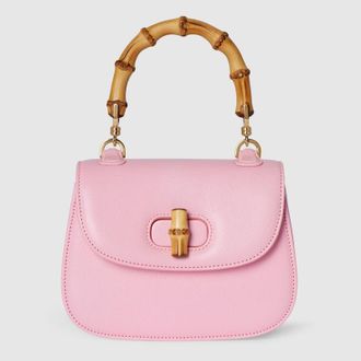 Gucci Bamboo 1947 Mini Bag, Pink, Leather