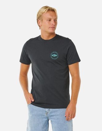 Rip Curl Mens Rip Curl Mens Staple Graphic Short Sleeve T-Shirt - Black - Size: 36