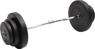 vidaXL Mancuerna Curl Con Discos 60 Kg Vidaxl