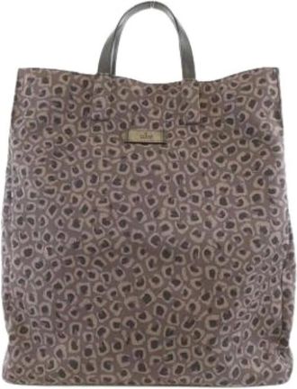 Gucci Pre-owned Tote Bags, female, Multicolor, Size: ONE SIZE Pre-owned Canvas Tote Bag