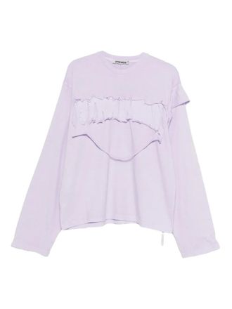 Ottolinger distressed long-sleeve top - Purple