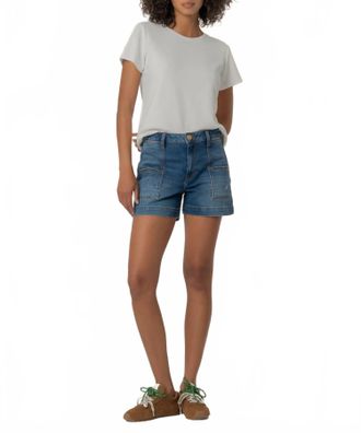 Kut from the Kloth Jane High Rise Jean Shorts In True Wash