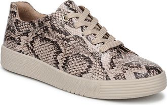 Naturalizer Neela Oxford Sneaker - Wide Width Available in Beige Snake Print Faux Leather at Nordstrom Rack, Size 6.5