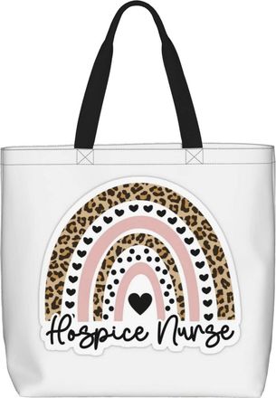 Generic Women Handbag Hospice Nurse Rainbow Womens Tote Bag Fashion Girls Shopping Bags, For Holiday, Gym, School, Christmas, Wedding