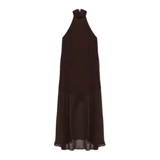 Gestuz Kleedjes, Dames, Bruin, XS, Polyester, Gzdorah Jurk