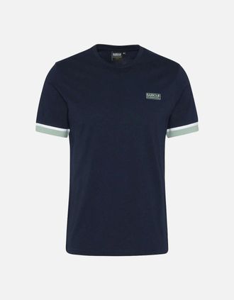 Barbour Mens Barbour International Mens Evan Navy T-shirt - Black - Size: 38