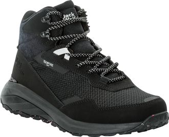 Jack Wolfskin Wanderschuh JACK WOLFSKIN DROMOVENTURE TEXAPORE MID W, Damen, Gr. 39,5, grau (phantom), Synthetik, Textil, Schuhe Wanderschuh, Wasserdicht, Trekkingsc