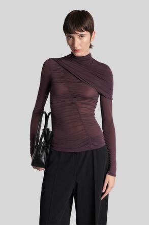 Magda Butrym Blouse 06 Topwear In Bordeaux Polyamide Polyester