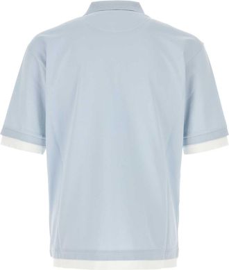Prada Cotton Piquet Polo Shirt - Blue