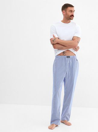 Polo Ralph Lauren Polo Shirt Ralph Lauren - Mens Blue-toned poplin pyjama pant