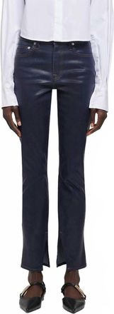 Jonathan Simkhai Rae Ankle Skinny Jeans In Coated Indigo