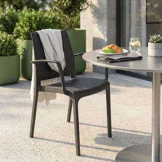 Milani Home Volga - Poltrona Da Giardino In Plastica