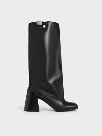 Charles & Keith Robbie Platform Knee-High Boots