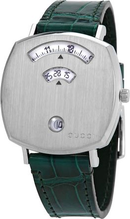 Gucci Grip Quartz Silver Dial Ladies Watch YA157404