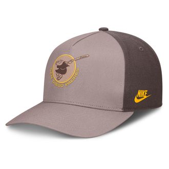 Nike San Diego Padres Cooperstown Rise Nike Mens MLB A-Frame Adjustable Hat in Brown | NB1A0KJASDP-LCD