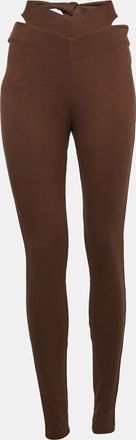 LPA Lpa Brown Jersey Tie-Up Waist Trousers