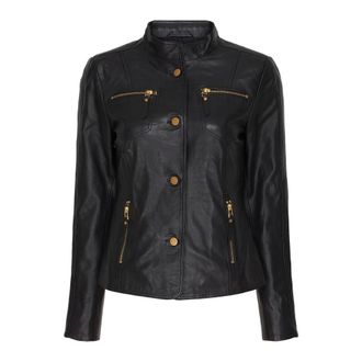 BTF-CPH Btfcph - Leren Jas - Dames - Jassen - Zwart - Maat: 4XL Leer