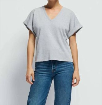 Nation Ltd Stevie V Neck Top In Grey