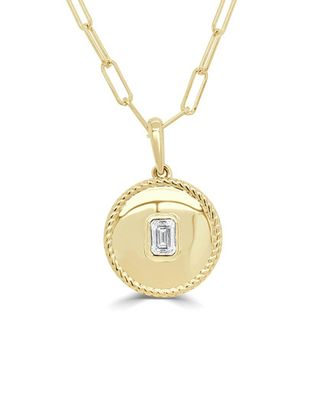 Sabrina Designs 14K 0.26 Ct. Tw. Diamond Medallion Necklace