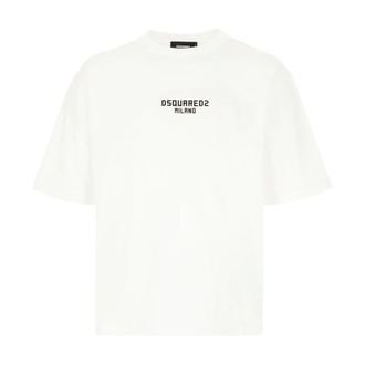 Dsquared2 Milano Loose Fit T-Shirt - male - Dsquared2 - T-Shirts - White - M - Tops