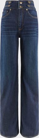 Ramy Brook Liv High-Rise Wide-Leg Jeans