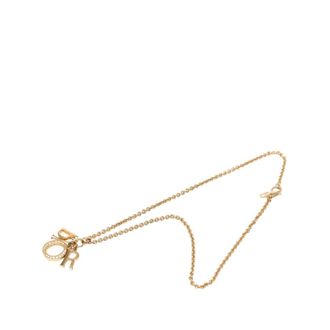 Dior Pre-owned Dior Gold Plated Strass Logo Pendant Necklace Ladies 9IHZL9GP9THLZYPS