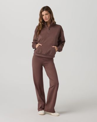 Vuori Clothing Granite Foldover Straight Leg | Sable Heather | Medium