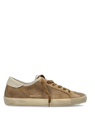 Golden Goose Worn-In Vintage Low-Top Sneakers with Distressed Suede Upper