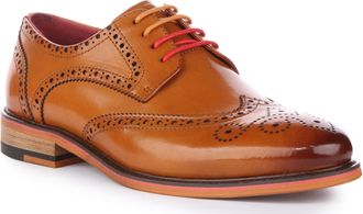 Justinreess England Dover W Womens A-Brown Wooden Effect Derby Sh Shoes (Brown, UK 5)