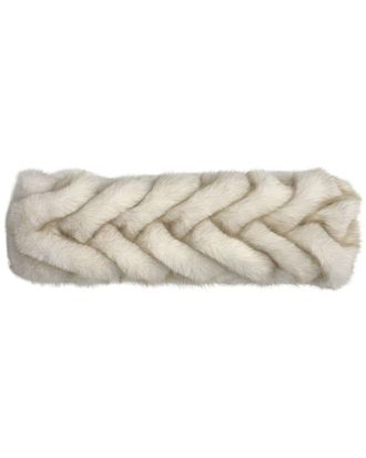 MARCUS ADLER Braided Faux Fur Headband