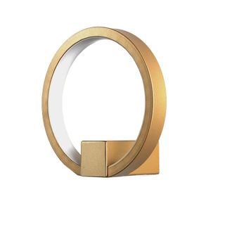 Oresteluchetta Aplique de anillo en aluminio dorado satinado cm. &Oslash;.15 p.7.5