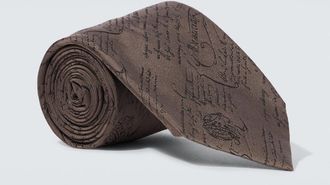 Berluti Printed silk tie