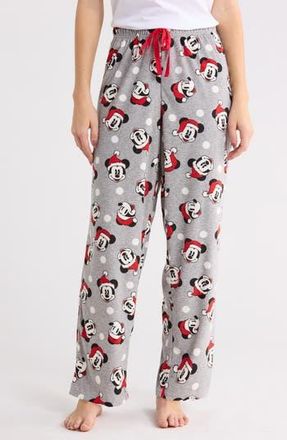 Disney Mickey Mouse Pajama Pants in Grey Print at Nordstrom Rack, Size Large