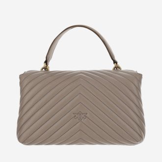 Pinko Love Lady Puff Shoulder Bag - Taupe